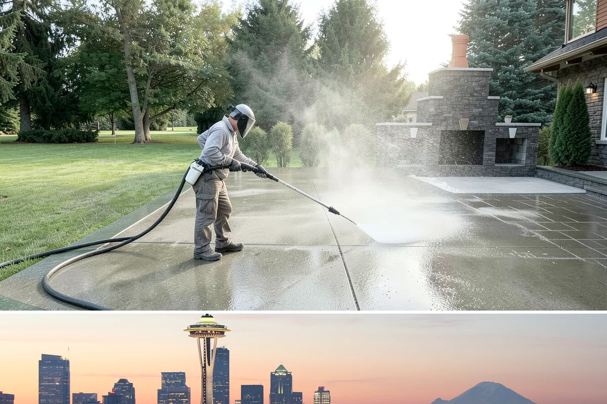 Roof Lichen Removal in Seattle, King County, WA - Treat lichen during dry summer weather so extended dwell treatments are not diluted by rain.