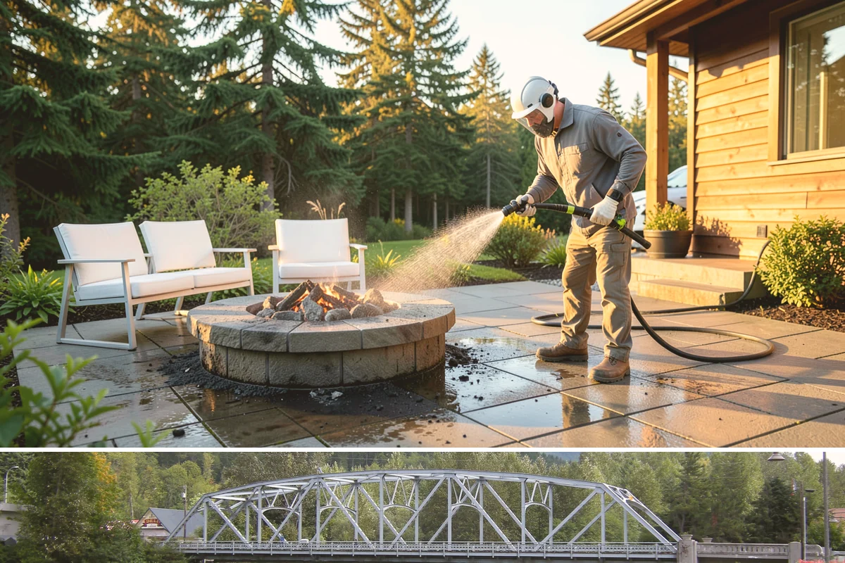 Roof Lichen Removal in Skykomish, King County, WA - Treat lichen during dry summer weather so extended dwell treatments are not diluted by rain.