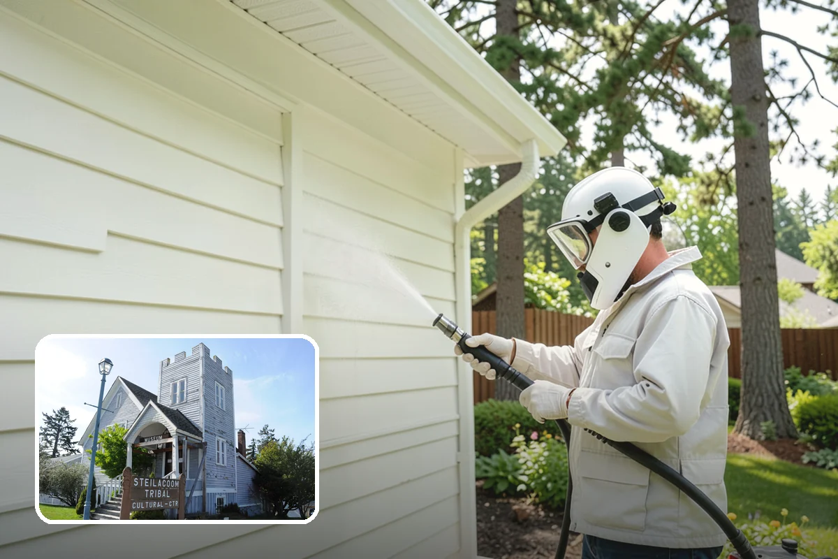 Roof Lichen Removal in Steilacoom, Pierce County, WA - Removes deeply anchored lichen that resists ordinary washing