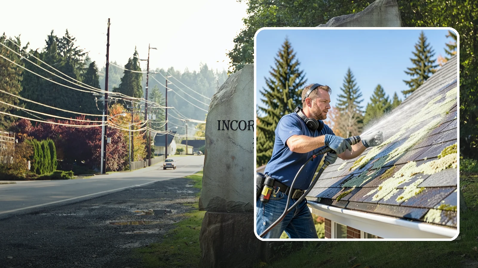 Roof Lichen Removal in Wilkeson, Pierce County, WA - Careful lichen removal that lifts stubborn, root-like growth from Washington roofs without tearing up the surface.