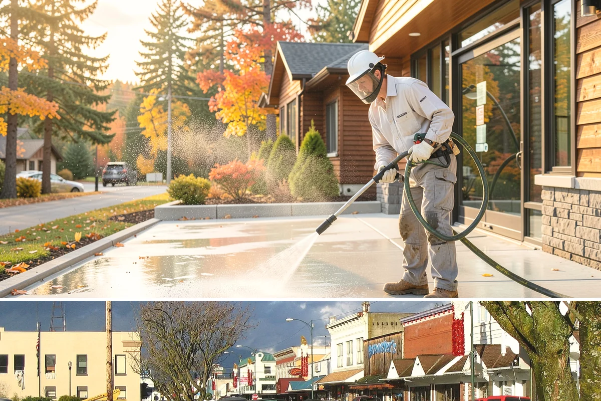 Roof Maintenance Cleaning in Arlington, Snohomish County, WA - Twice-yearly visits in spring and fall keep the roof ahead of the region's relentless growth cycle.