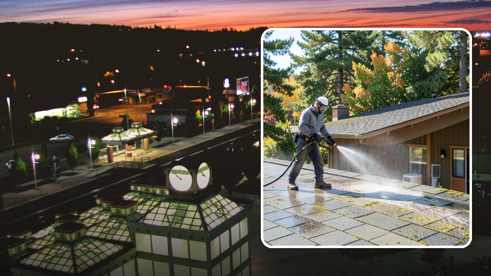 Roof Maintenance Cleaning in Auburn, King County, WA - A recurring roof maintenance cleaning that keeps moss, algae, and debris in check across Washington's long wet season.