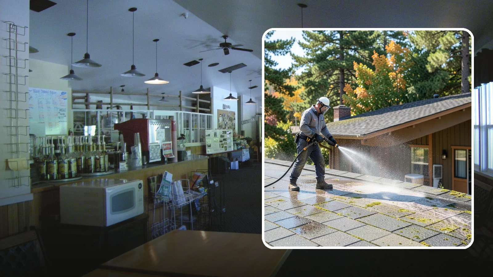 Roof Maintenance Cleaning in Black Diamond, King County, WA - A recurring roof maintenance cleaning that keeps moss, algae, and debris in check across Washington's long wet season.