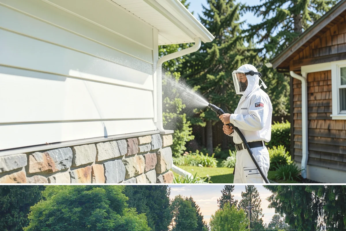 Roof Maintenance Cleaning in Bonney Lake, Pierce County, WA - Twice-yearly visits in spring and fall keep the roof ahead of the region's relentless growth cycle.
