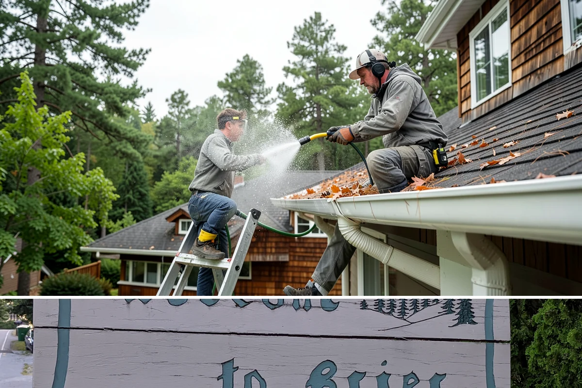 Roof Maintenance Cleaning in Brier, Snohomish County, WA - Twice-yearly visits in spring and fall keep the roof ahead of the region's relentless growth cycle.