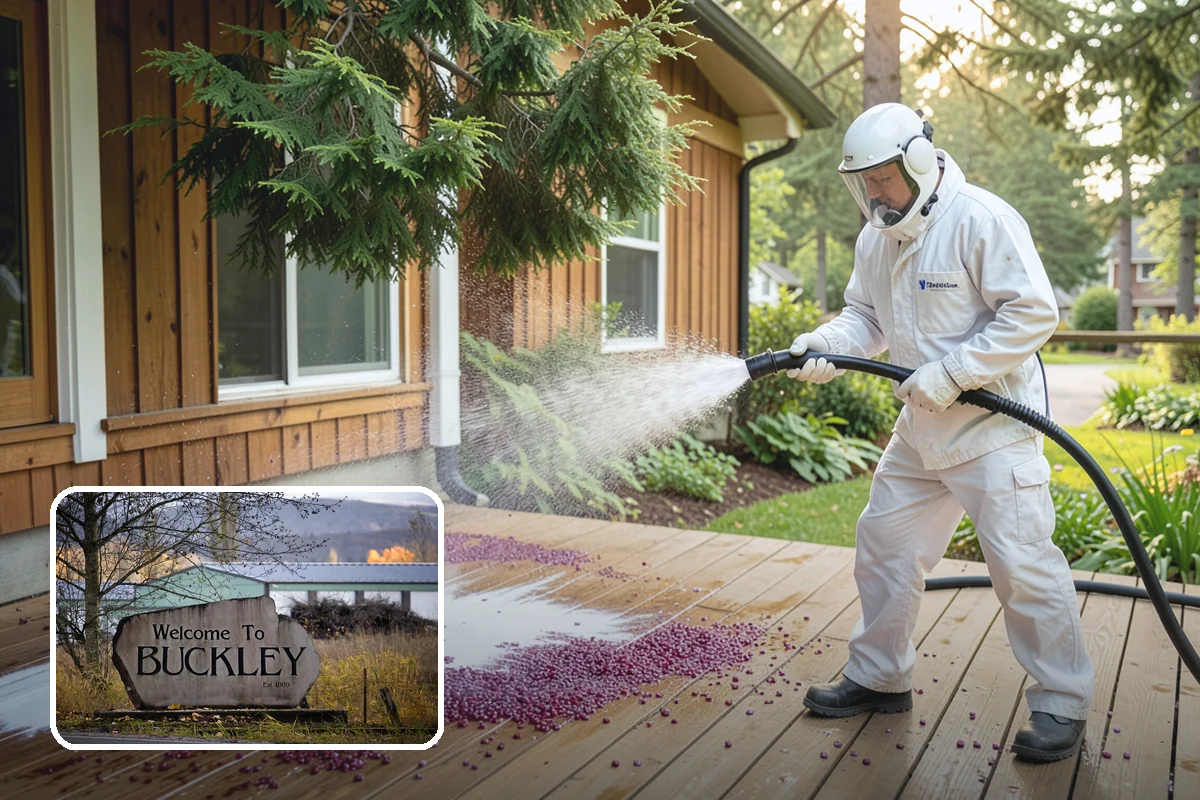 Roof Maintenance Cleaning in Buckley, Pierce County, WA - Keeps moss and algae from re-establishing between deep cleans