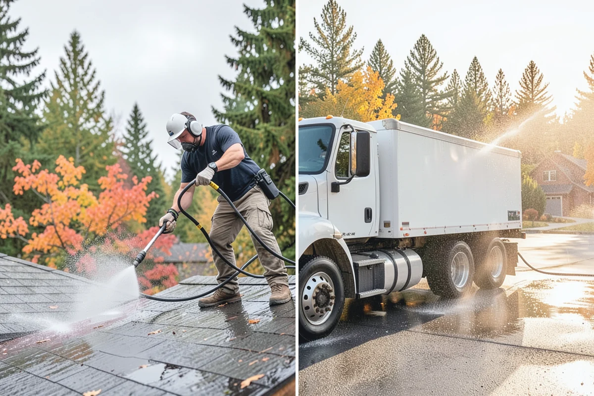 Roof Maintenance Cleaning in Buckley, Pierce County, WA - Inspect the roof for new growth, debris, and wear