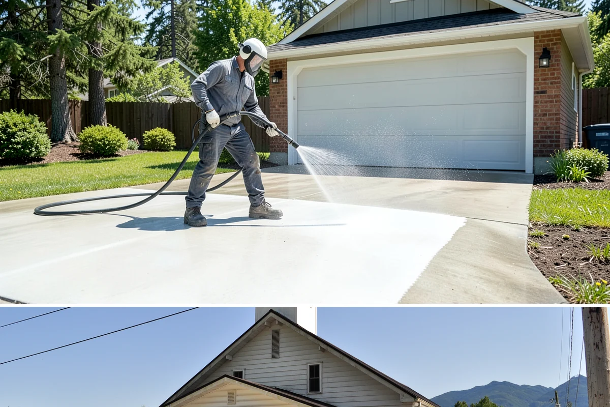 Roof Maintenance Cleaning in Concrete, Skagit County, WA - Twice-yearly visits in spring and fall keep the roof ahead of the region's relentless growth cycle.