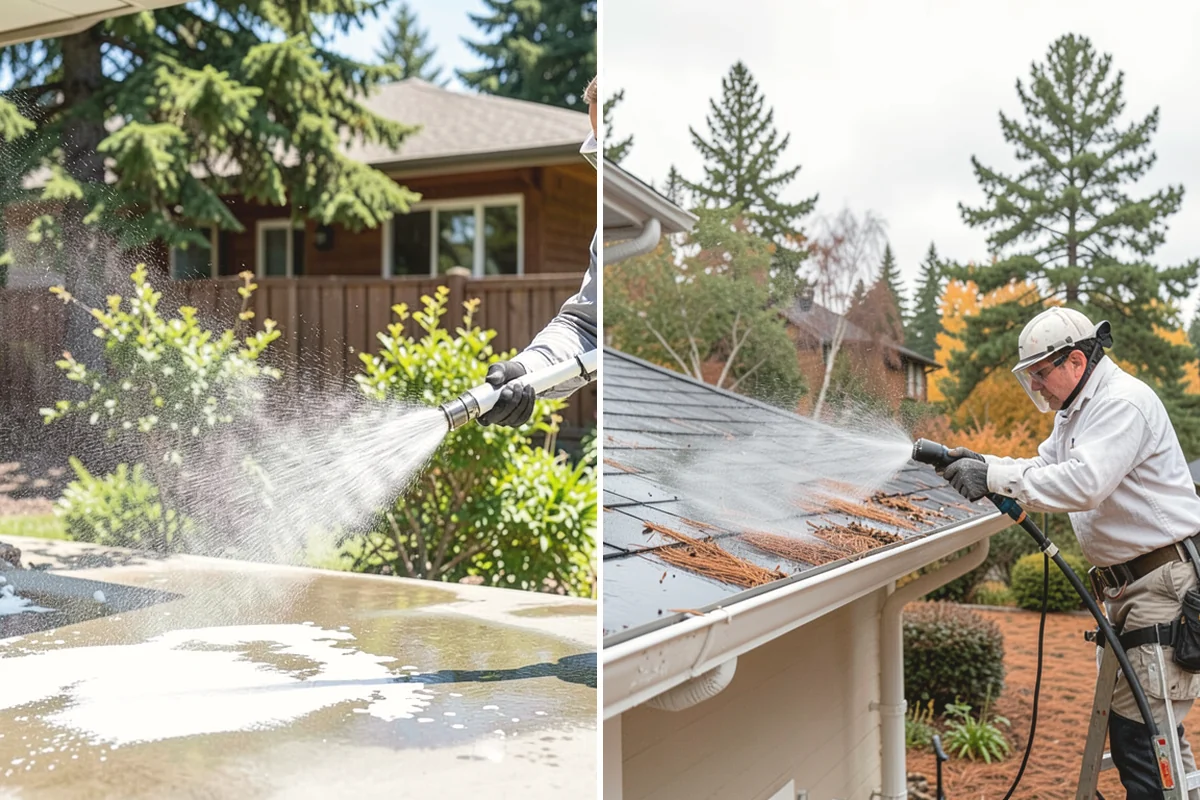 Roof Maintenance Cleaning in Duvall, King County, WA - Inspect the roof for new growth, debris, and wear