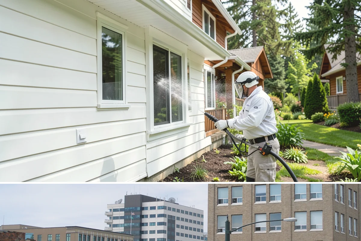 Roof Maintenance Cleaning in Everett, Snohomish County, WA - Twice-yearly visits in spring and fall keep the roof ahead of the region's relentless growth cycle.