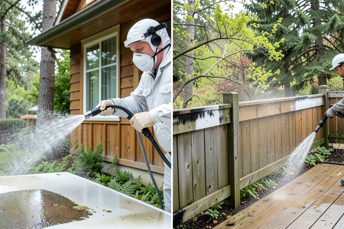 Roof Maintenance Cleaning in Kenmore, King County, WA - Inspect the roof for new growth, debris, and wear