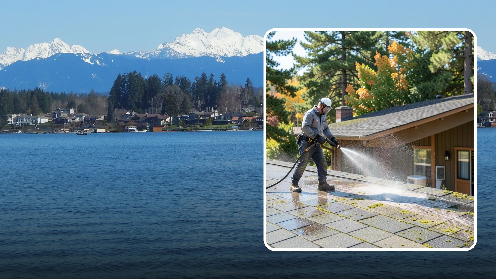Roof Maintenance Cleaning in Lake Stevens, Snohomish County, WA - A recurring roof maintenance cleaning that keeps moss, algae, and debris in check across Washington's long wet season.