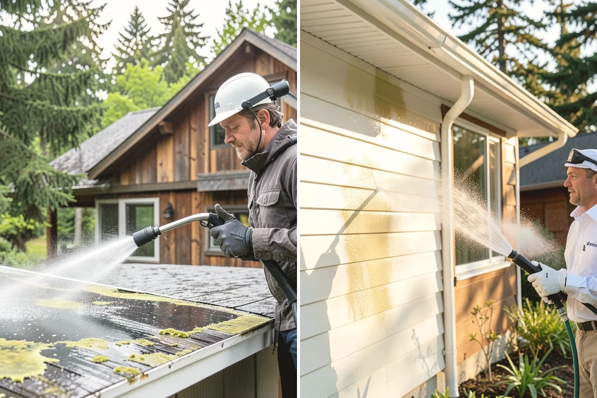 Roof Maintenance Cleaning in Lake Stevens, Snohomish County, WA - Inspect the roof for new growth, debris, and wear