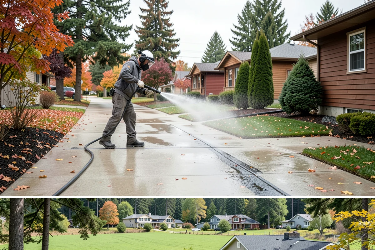 Roof Maintenance Cleaning in Lyman, Skagit County, WA - Twice-yearly visits in spring and fall keep the roof ahead of the region's relentless growth cycle.
