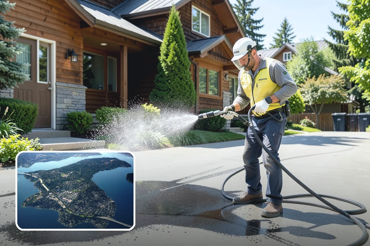 Roof Maintenance Cleaning in Mercer Island, King County, WA - Keeps moss and algae from re-establishing between deep cleans