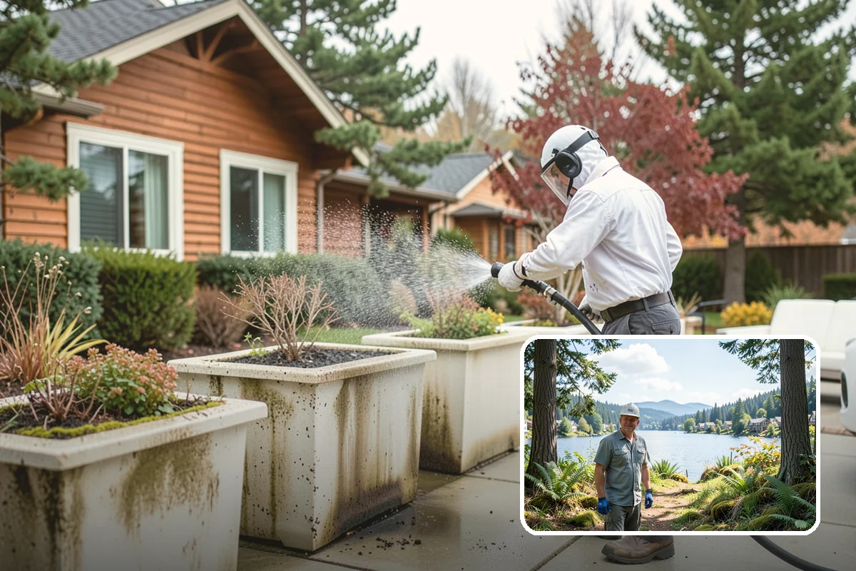 Roof Maintenance Cleaning in Milton, King County, WA - Keeps moss and algae from re-establishing between deep cleans