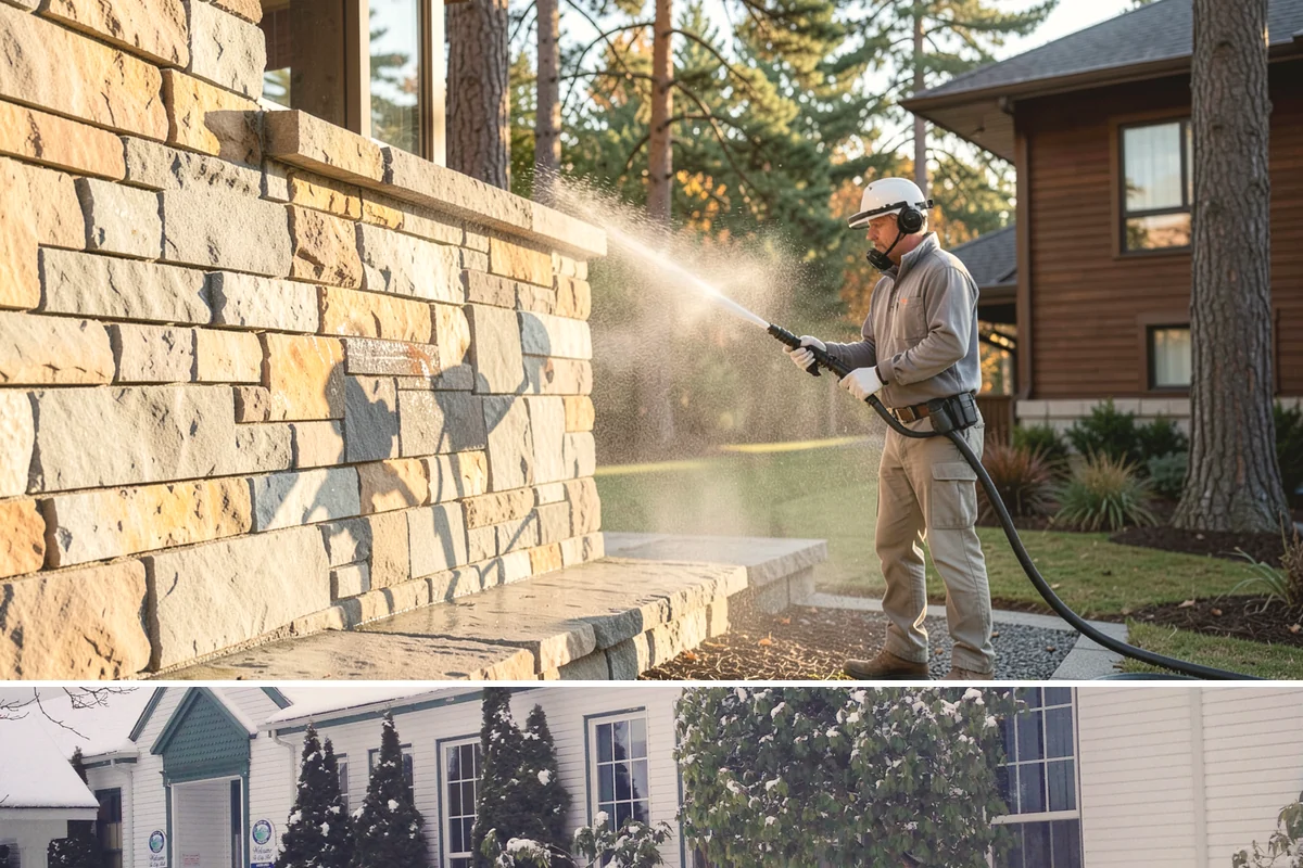 Roof Maintenance Cleaning in Pacific, King County, WA - Twice-yearly visits in spring and fall keep the roof ahead of the region's relentless growth cycle.
