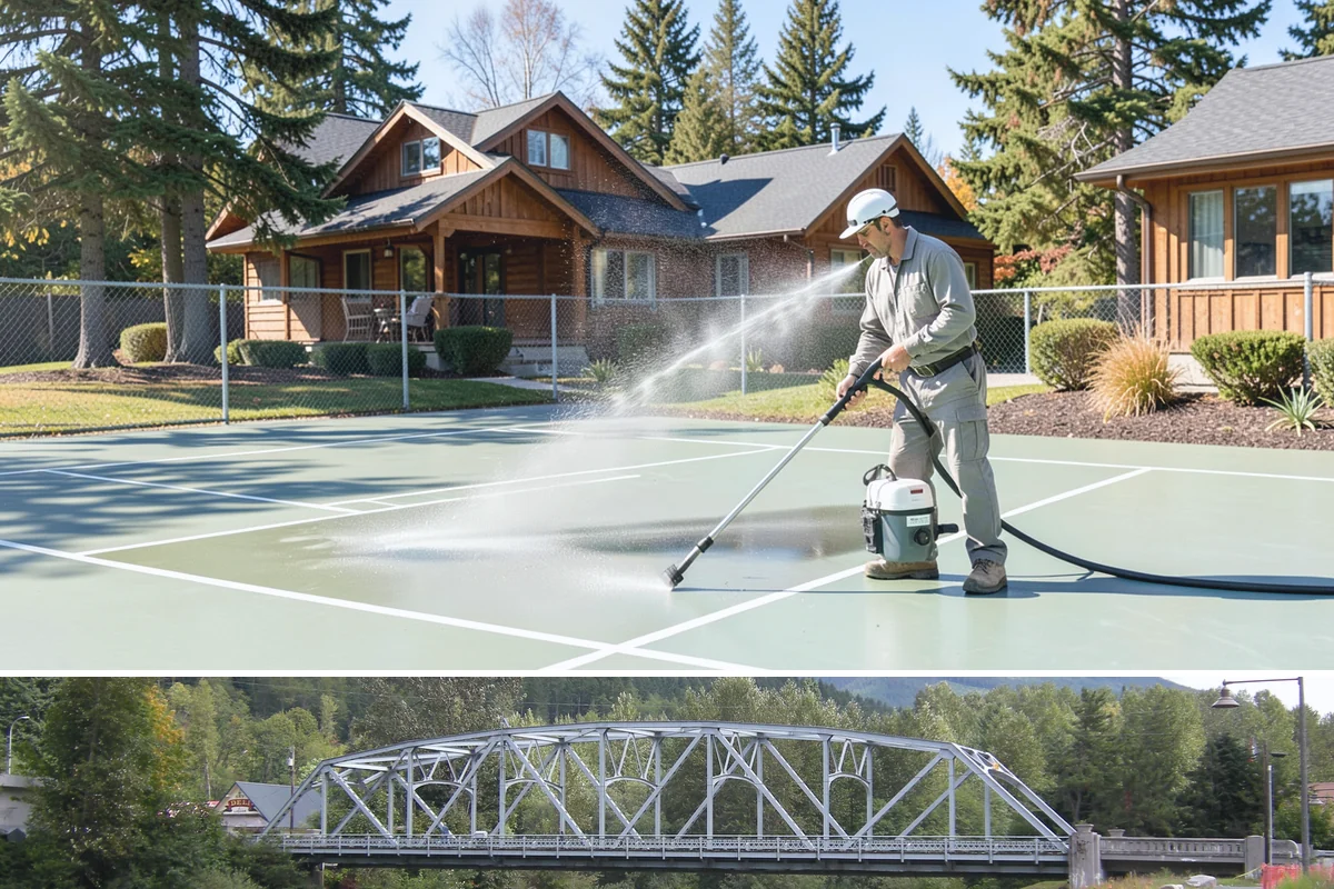 Roof Maintenance Cleaning in Skykomish, King County, WA - Twice-yearly visits in spring and fall keep the roof ahead of the region's relentless growth cycle.