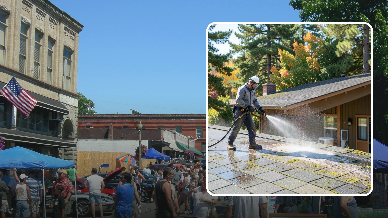 Roof Maintenance Cleaning in Snohomish, Snohomish County, WA - A recurring roof maintenance cleaning that keeps moss, algae, and debris in check across Washington's long wet season.