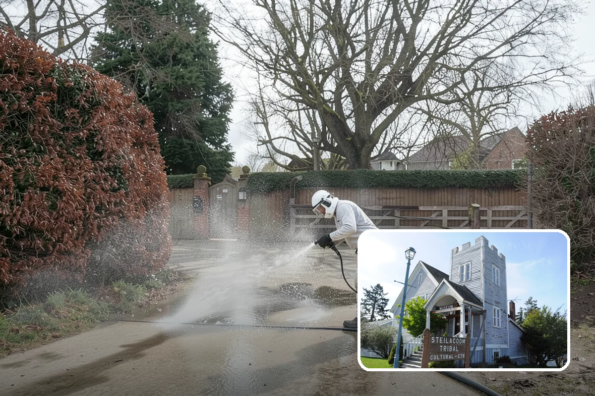 Roof Maintenance Cleaning in Steilacoom, Pierce County, WA - Keeps moss and algae from re-establishing between deep cleans