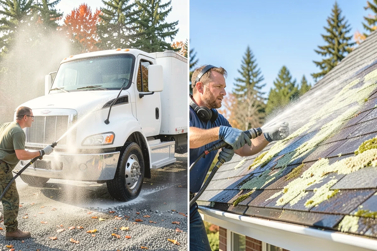 Roof Maintenance Cleaning in Steilacoom, Pierce County, WA - Inspect the roof for new growth, debris, and wear