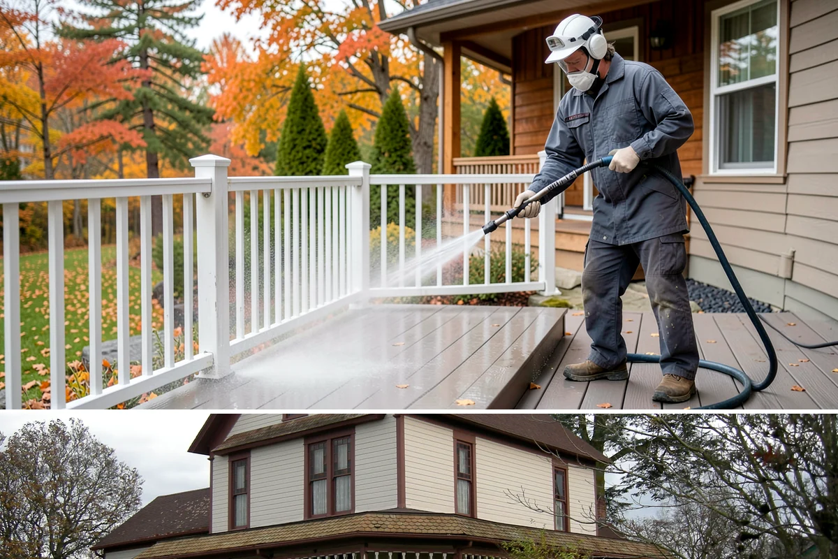 Roof Maintenance Cleaning in Sumner, Pierce County, WA - Twice-yearly visits in spring and fall keep the roof ahead of the region's relentless growth cycle.