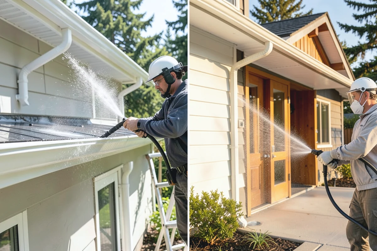 Roof Maintenance Cleaning in Wilkeson, Pierce County, WA - Inspect the roof for new growth, debris, and wear