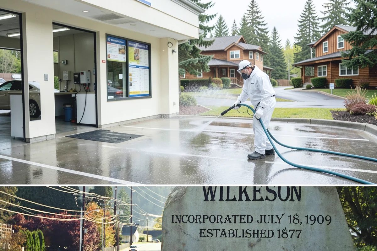 Roof Maintenance Cleaning in Wilkeson, Pierce County, WA - Twice-yearly visits in spring and fall keep the roof ahead of the region's relentless growth cycle.