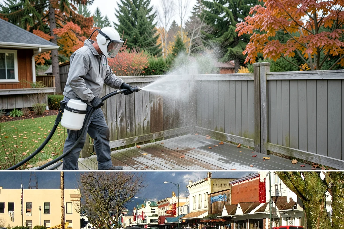 Roof Mildew Treatment in Arlington, Snohomish County, WA - Apply mildew treatments in summer when warmth and dryness reinforce the fungicide's effect.