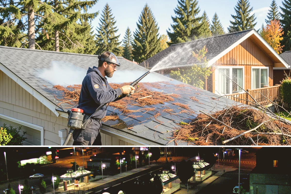 Roof Mildew Treatment in Auburn, King County, WA - Apply mildew treatments in summer when warmth and dryness reinforce the fungicide's effect.