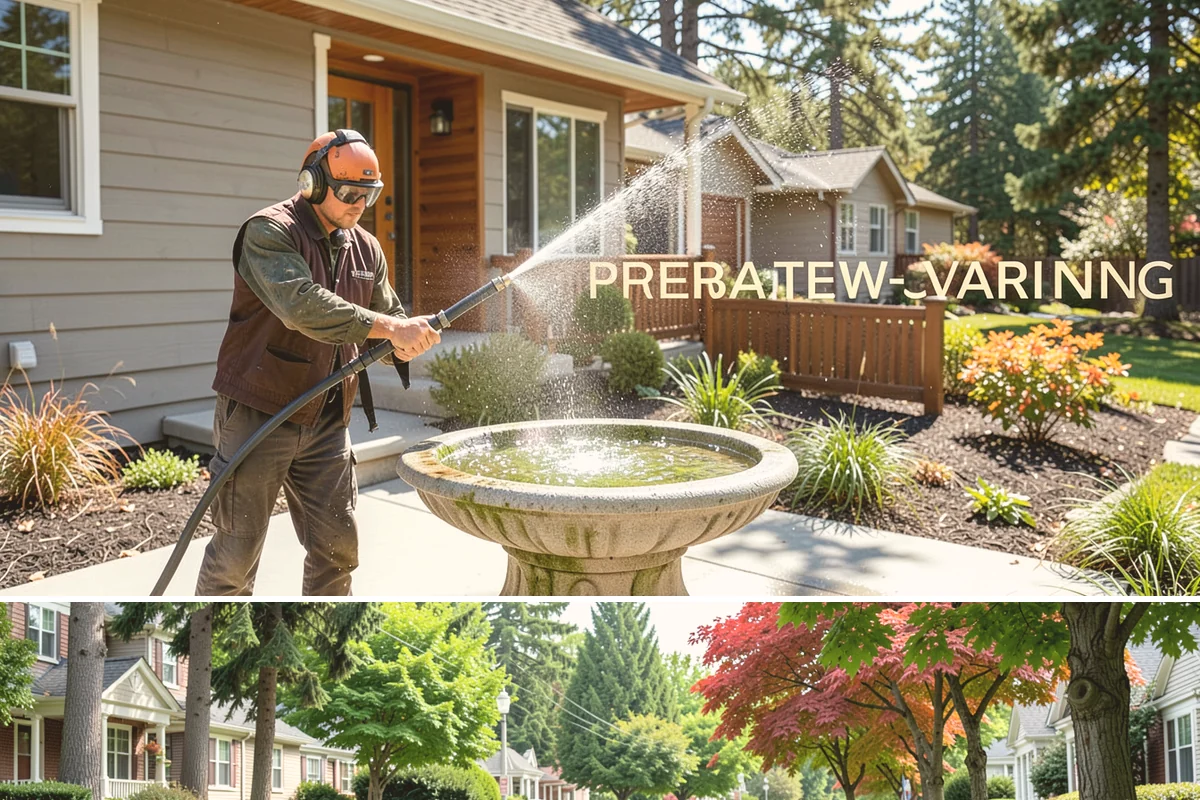 Roof Mildew Treatment in Beaux Arts Village, King County, WA - Apply mildew treatments in summer when warmth and dryness reinforce the fungicide's effect.