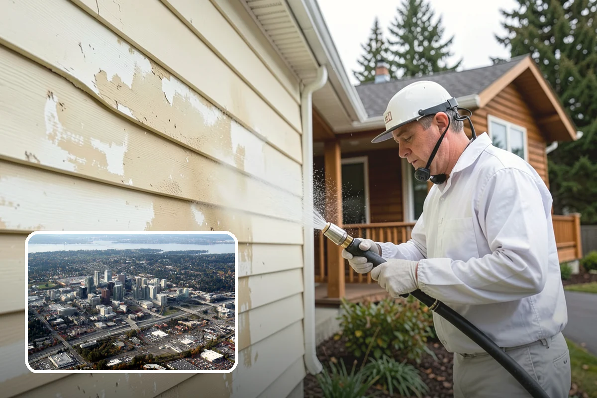 Roof Mildew Treatment in Bellevue, King County, WA - Kills mildew at the source rather than hiding it