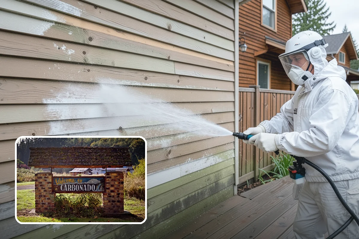 Roof Mildew Treatment in Carbonado, Pierce County, WA - Kills mildew at the source rather than hiding it