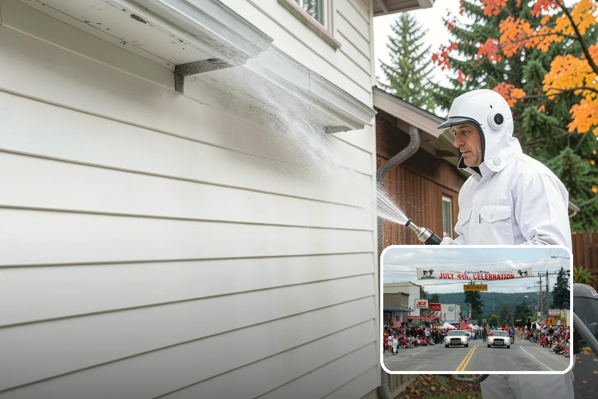Roof Mildew Treatment in Carnation, King County, WA - Kills mildew at the source rather than hiding it