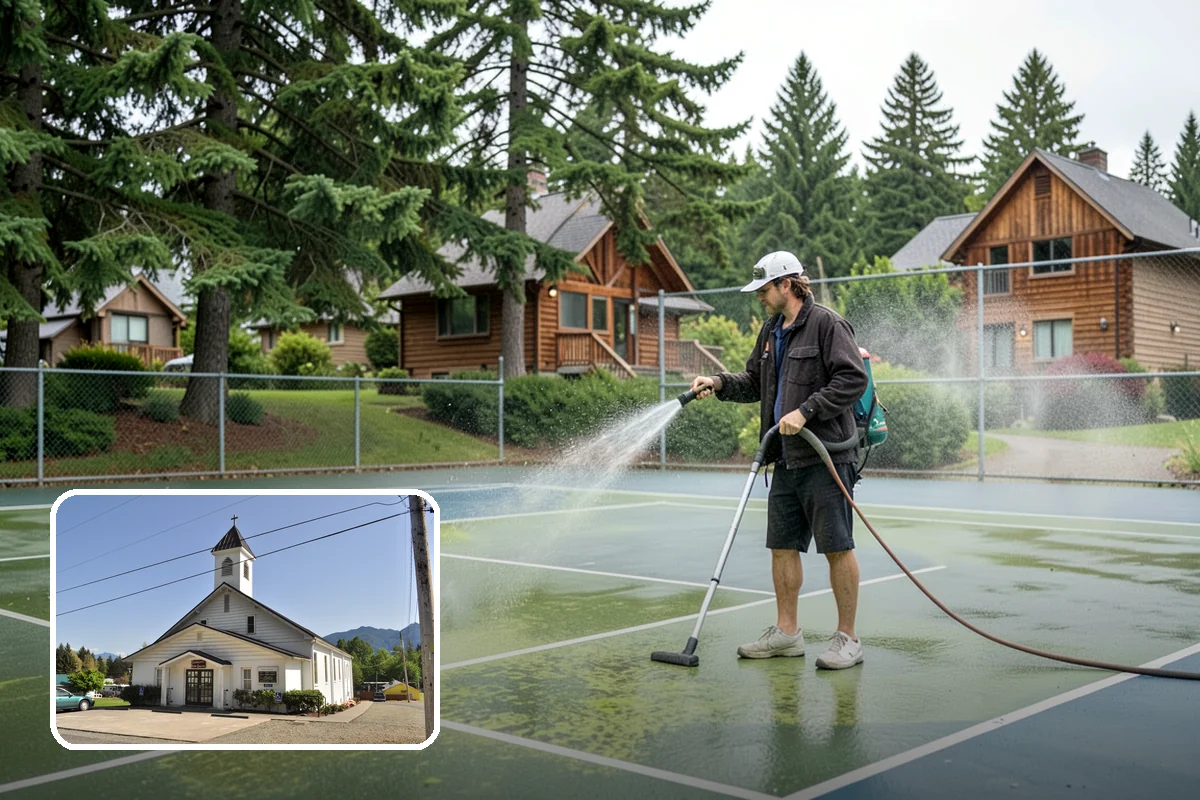 Roof Mildew Treatment in Concrete, Skagit County, WA - Kills mildew at the source rather than hiding it