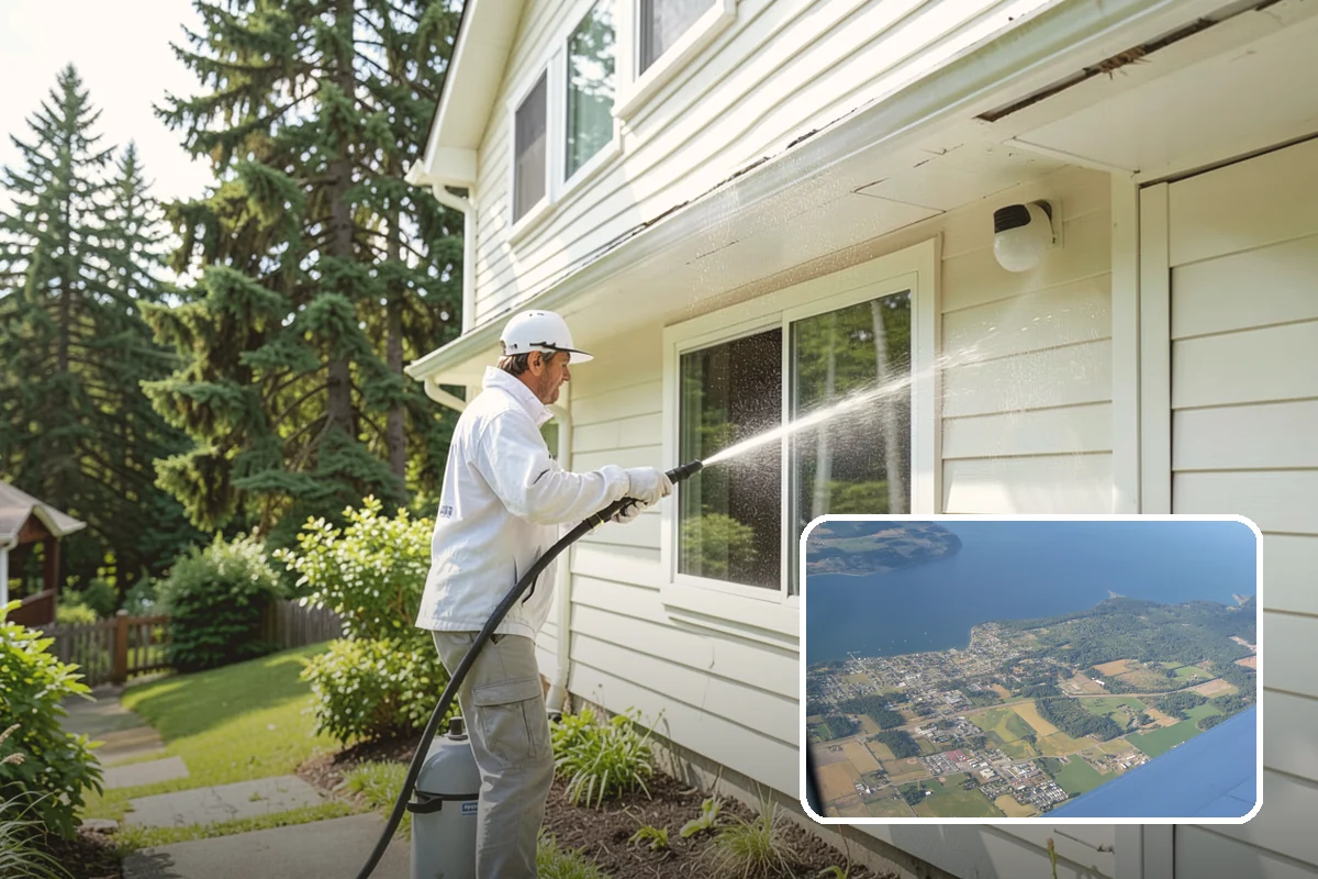 Roof Mildew Treatment in Coupeville, Island County, WA - Kills mildew at the source rather than hiding it