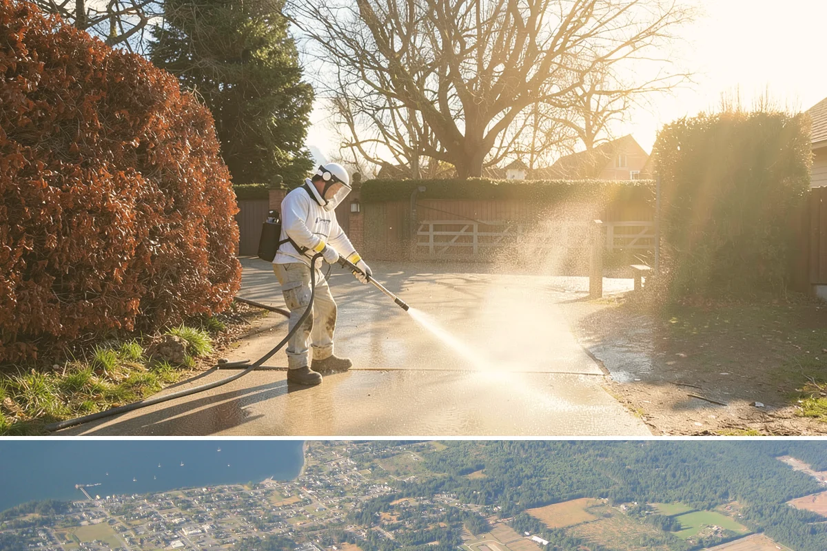 Roof Mildew Treatment in Coupeville, Island County, WA - Apply mildew treatments in summer when warmth and dryness reinforce the fungicide's effect.