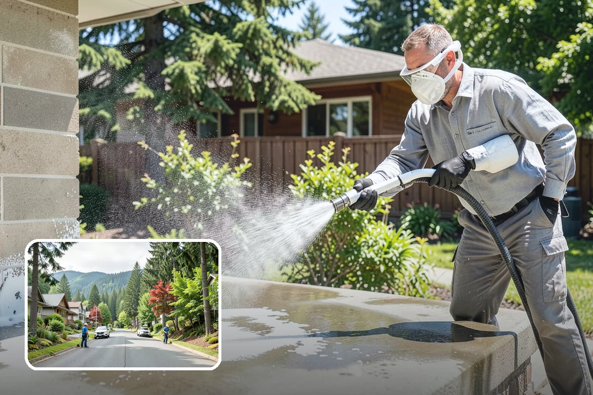 Roof Mildew Treatment in Darrington, Snohomish County, WA - Kills mildew at the source rather than hiding it