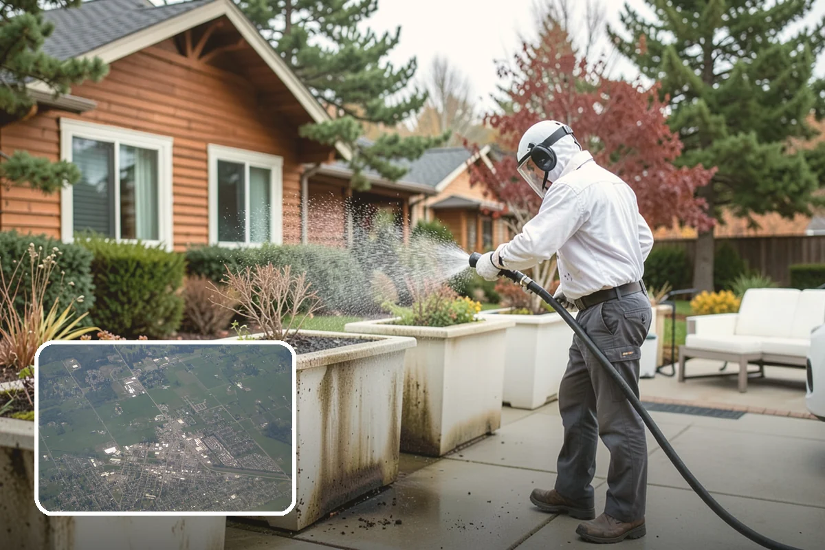 Roof Mildew Treatment in Enumclaw, King County, WA - Kills mildew at the source rather than hiding it