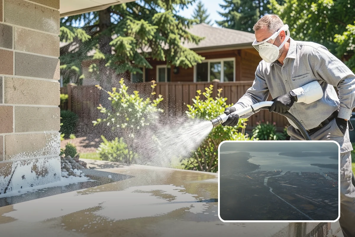 Roof Mildew Treatment in Fife, Pierce County, WA - Kills mildew at the source rather than hiding it