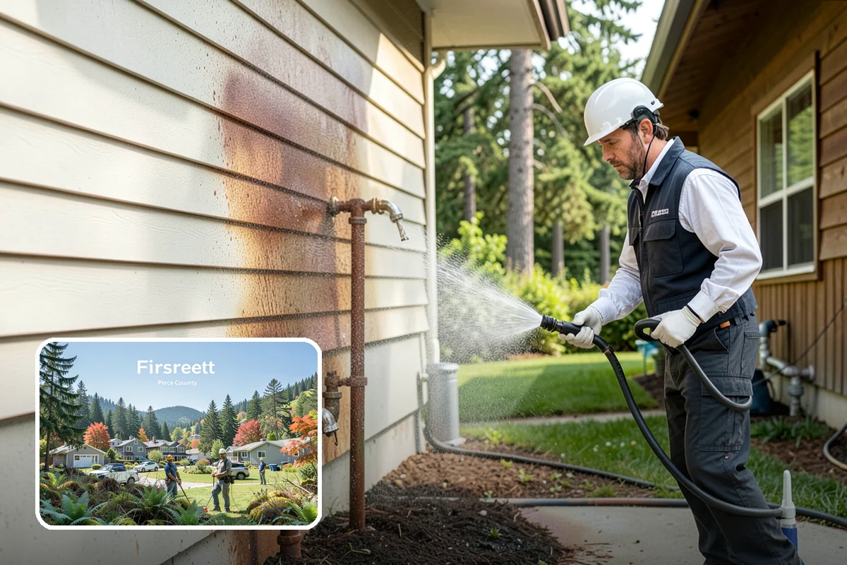 Roof Mildew Treatment in Fircrest, Pierce County, WA - Kills mildew at the source rather than hiding it