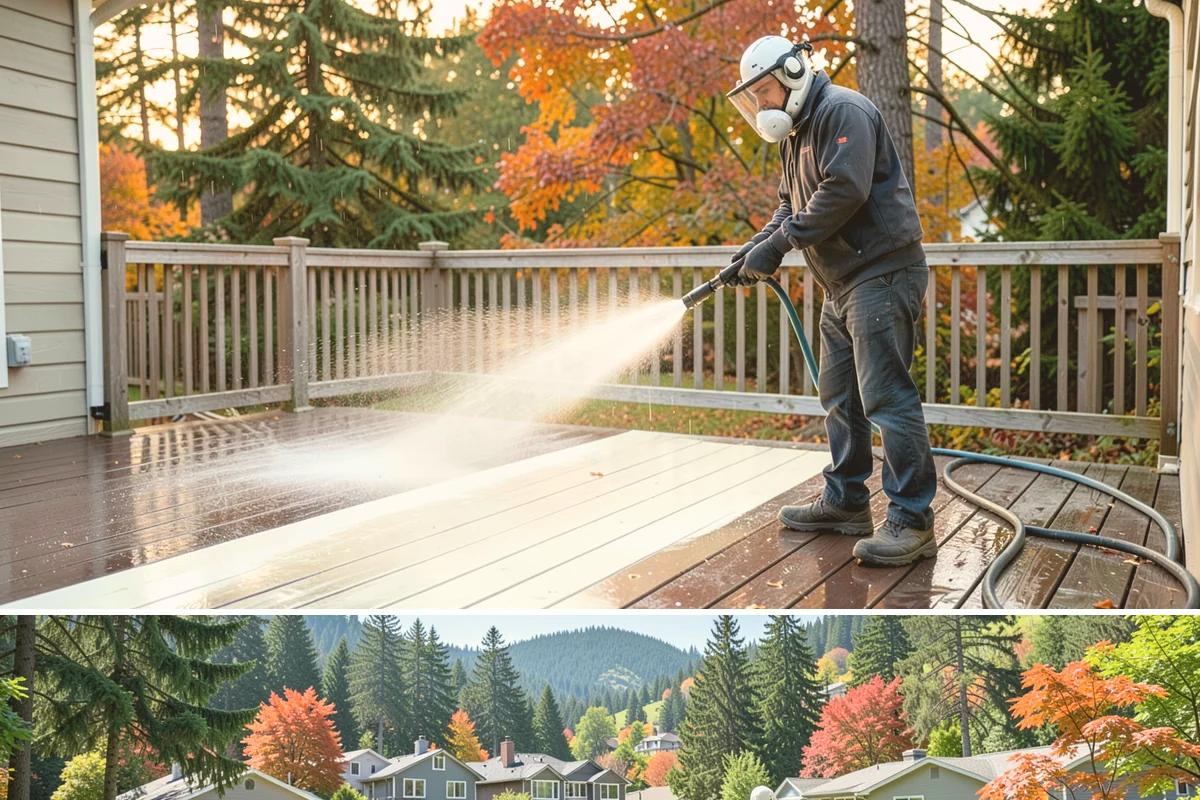 Roof Mildew Treatment in Fircrest, Pierce County, WA - Apply mildew treatments in summer when warmth and dryness reinforce the fungicide's effect.
