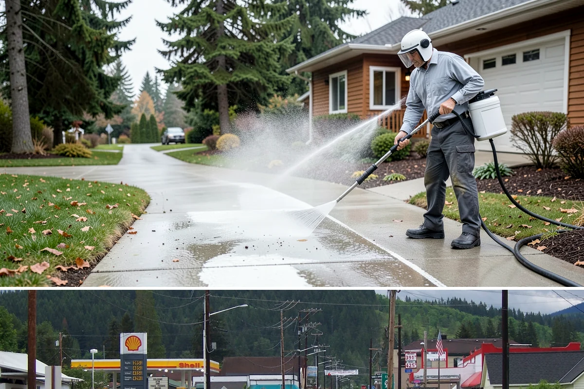 Roof Mildew Treatment in Granite Falls, Snohomish County, WA - Apply mildew treatments in summer when warmth and dryness reinforce the fungicide's effect.