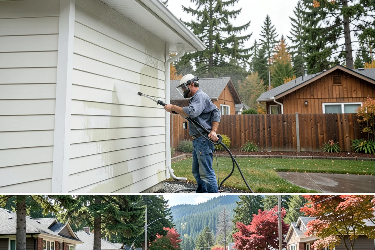 Roof Mildew Treatment in Hunts Point, King County, WA - Apply mildew treatments in summer when warmth and dryness reinforce the fungicide's effect.