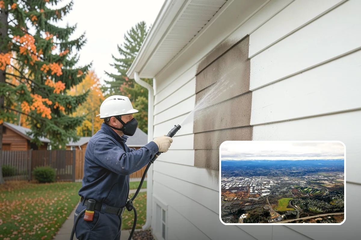 Roof Mildew Treatment in Kent, King County, WA - Kills mildew at the source rather than hiding it