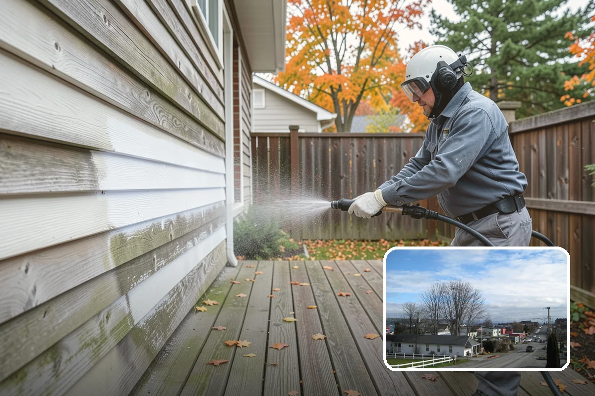 Roof Mildew Treatment in Langley, Island County, WA - Kills mildew at the source rather than hiding it