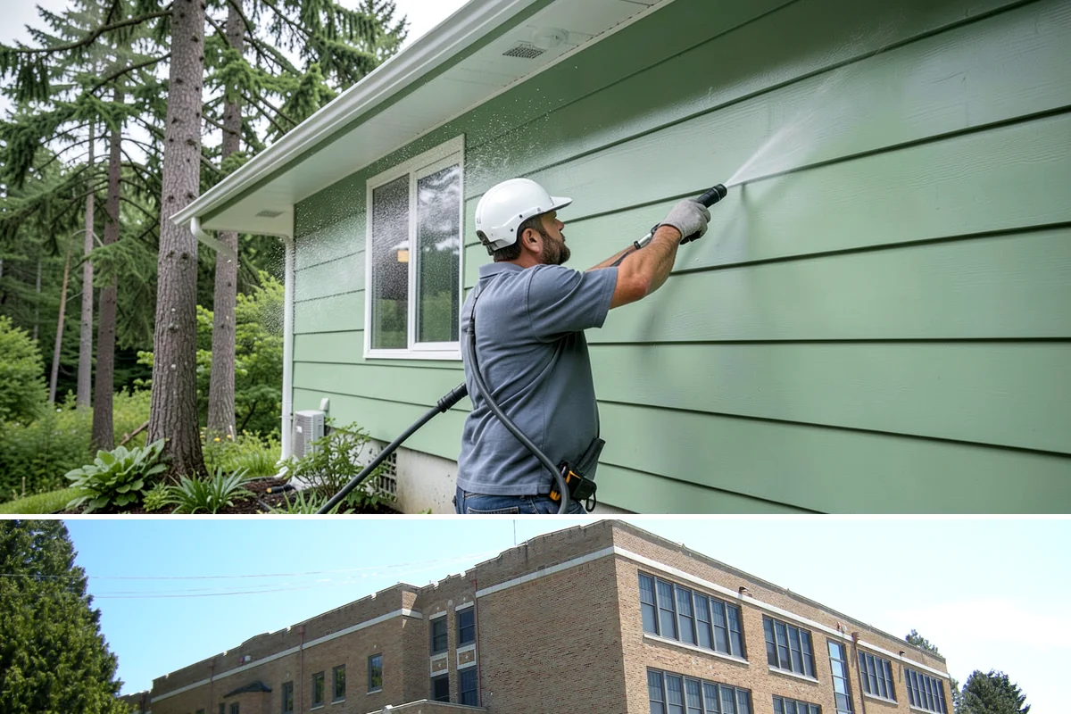 Roof Mildew Treatment in Maple Valley, King County, WA - Apply mildew treatments in summer when warmth and dryness reinforce the fungicide's effect.