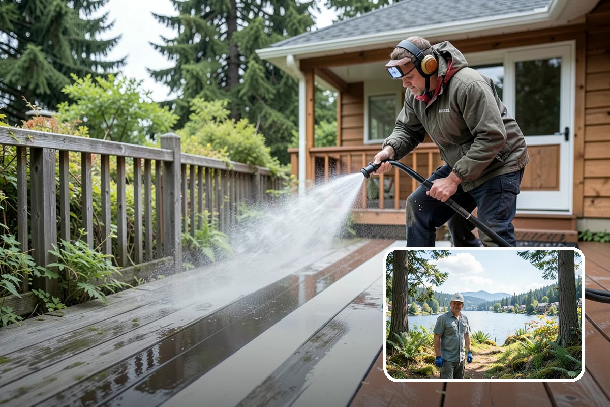 Roof Mildew Treatment in Milton, King County, WA - Kills mildew at the source rather than hiding it