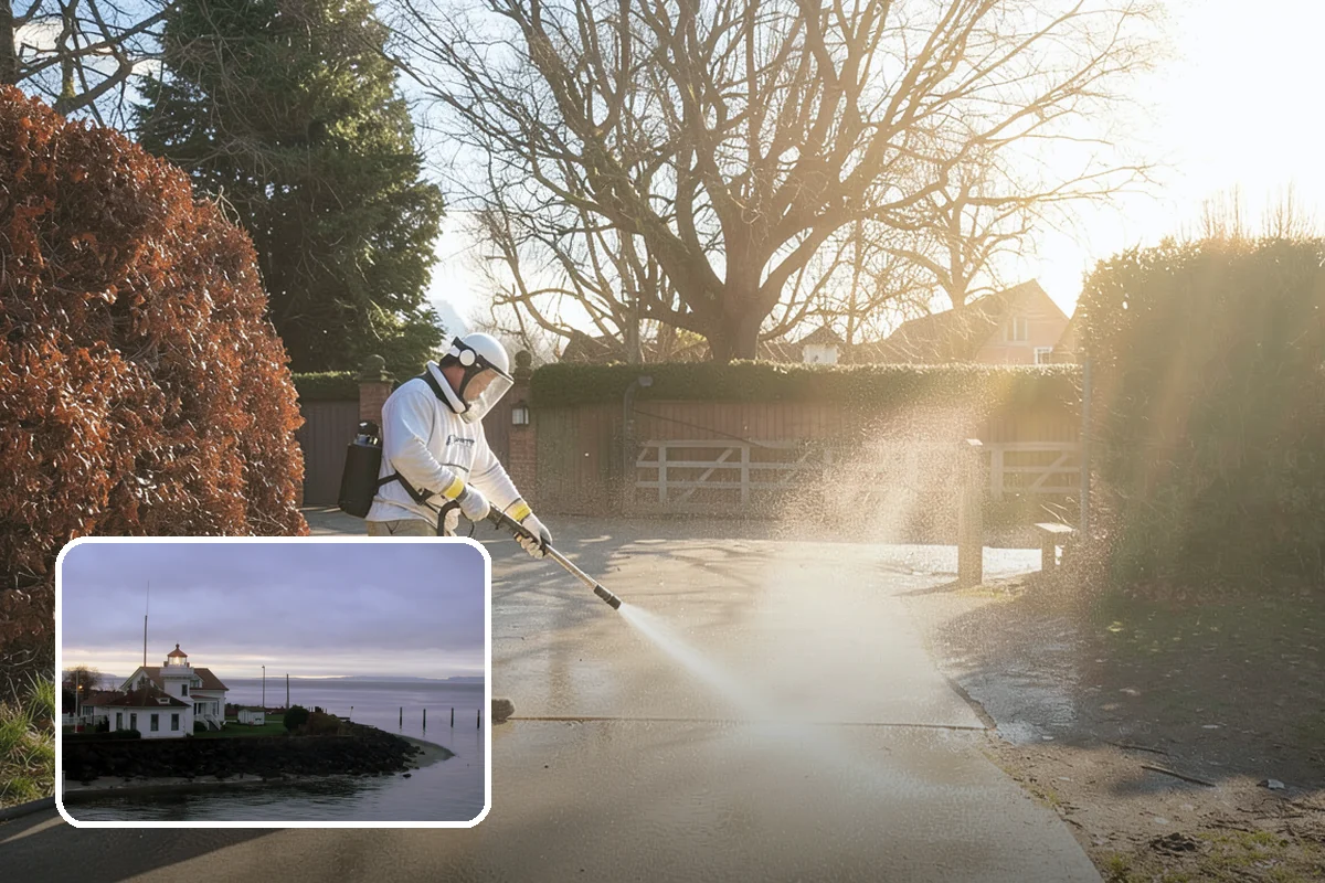 Roof Mildew Treatment in Mukilteo, Snohomish County, WA - Kills mildew at the source rather than hiding it