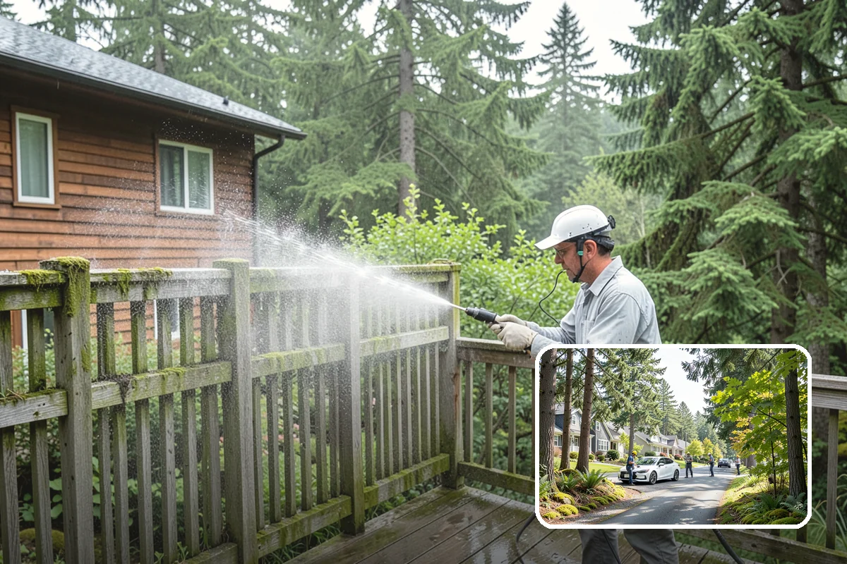 Roof Mildew Treatment in Normandy Park, King County, WA - Kills mildew at the source rather than hiding it